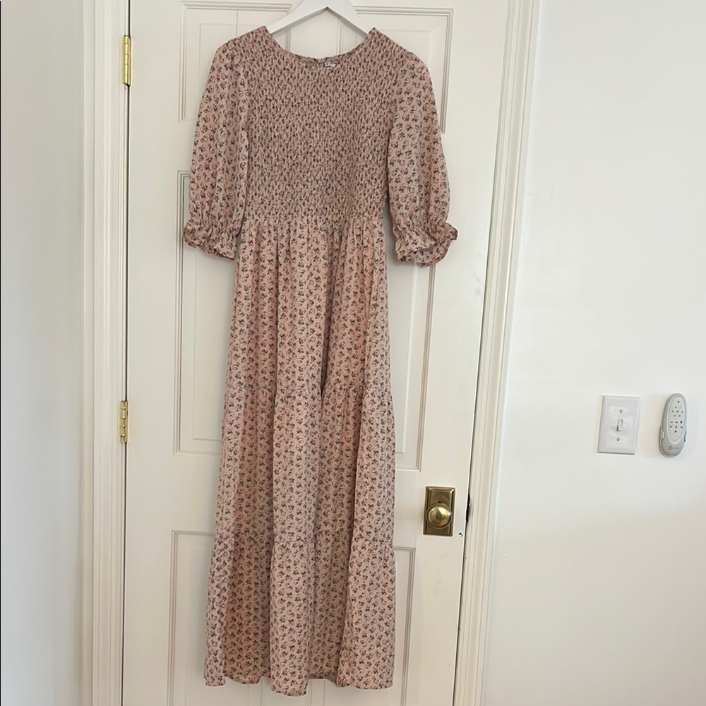 Floral Pink Maxi Dress